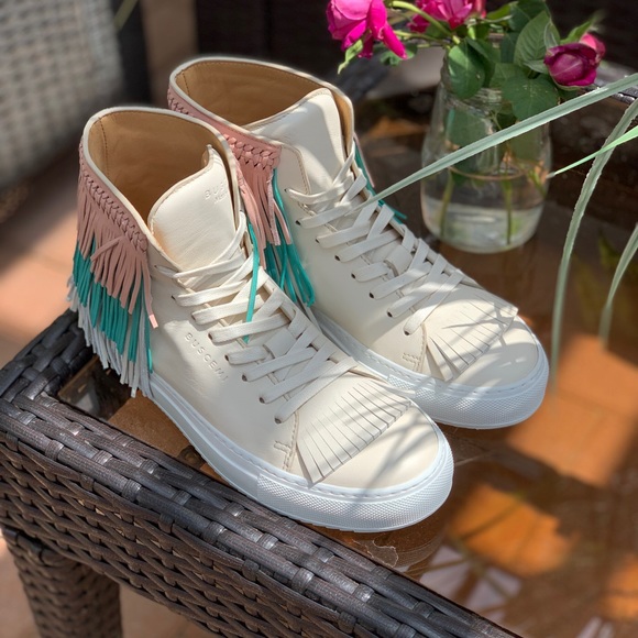 Buscemi leather fringe sneaker - Picture 6 of 7